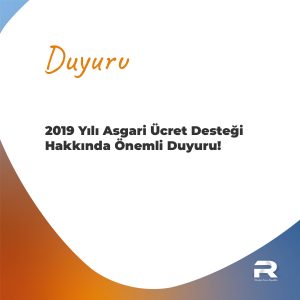 2019 Asgari Ücret Desteği