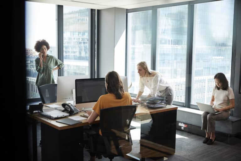 four female creative colleagues working together i 2024 10 19 12 51 12 utc